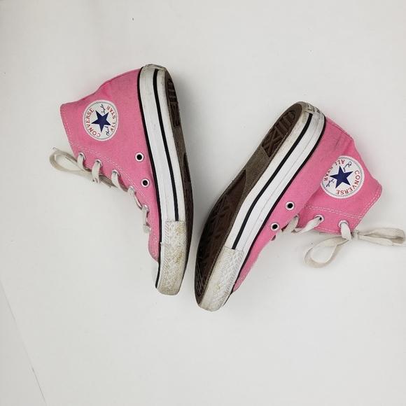 Converse Pink Hightop Sneakers - Picture 7 of 9